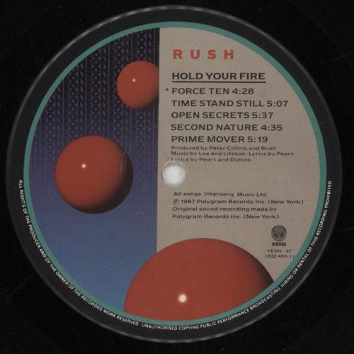 LP レコード ラッシュ ホールド・ユア・ファイアー RUSH HOLD YOUR